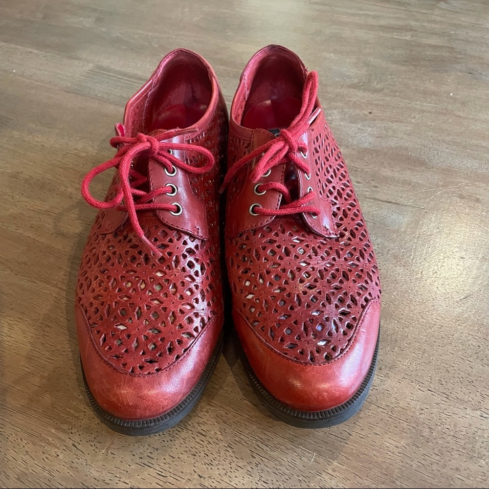 Vintage Danexx Red Leather Loafer
